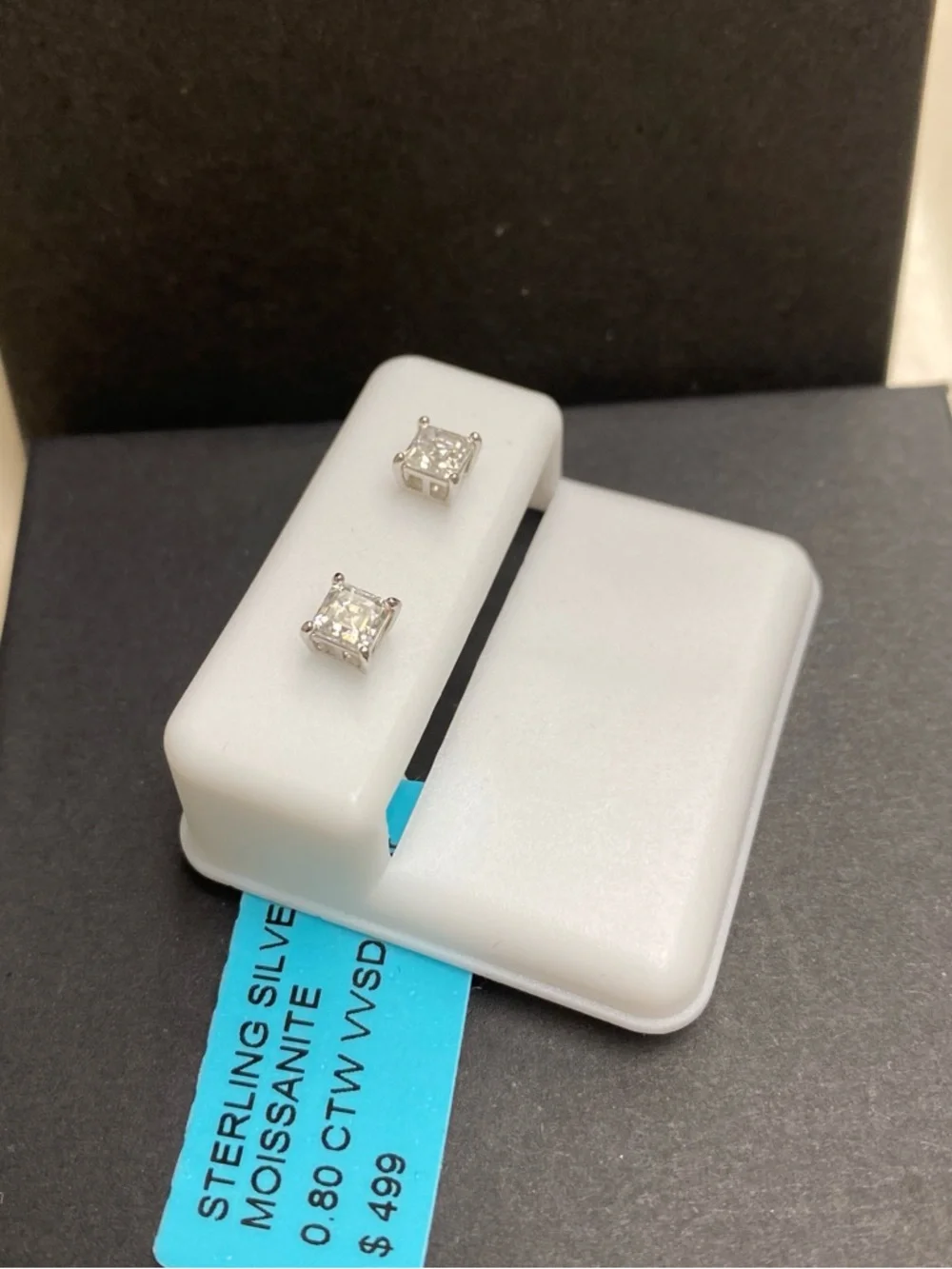 Dainty Moissanite Stud Earrings